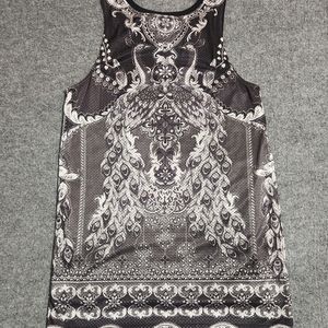 Adidas Originals Women's Pavao Dress Peacock Monochrome Graphic US Medium UK 14